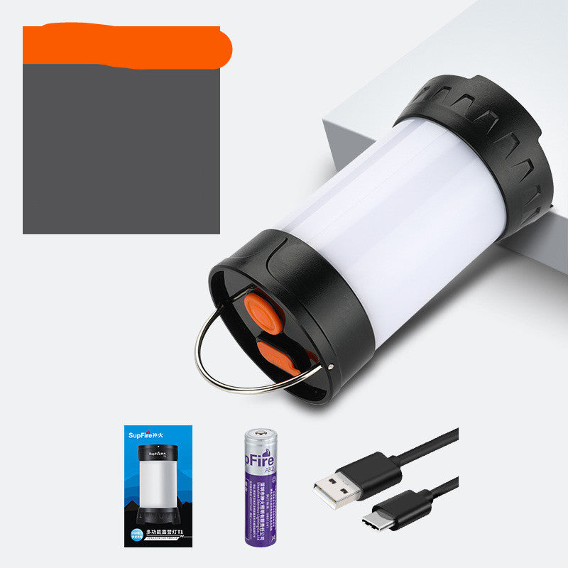 T1 Rechargeable LED Camping Lamp - Super Bright 18650 Battery 154g