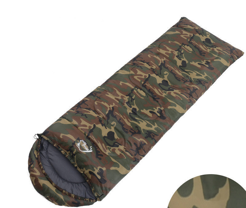 Camping Sleeping Bag Polyester 190T - Versatile Hollow Cotton 185x75cm