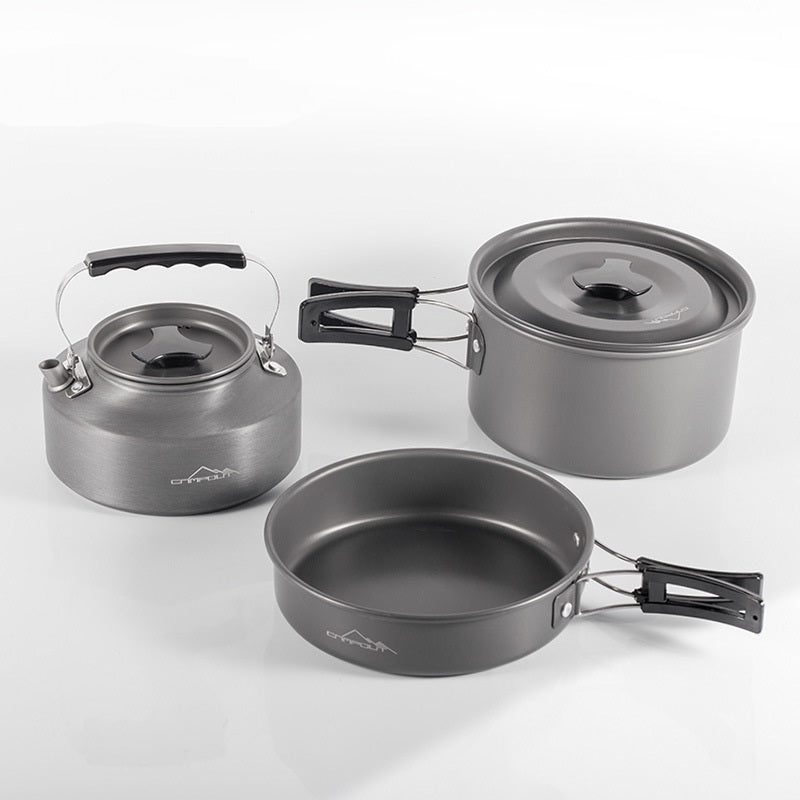 6 Piece Ultralight Portable Aluminum Camping Stove Kit