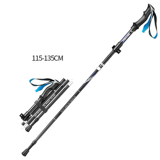 5-Section Aluminum Hiking Pole with External Lock - 330g