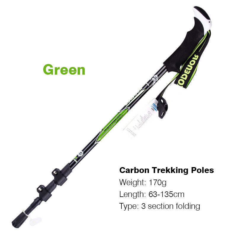 Carbon Fiber Telescopic Hiking Pole - 215g Ultra-Light