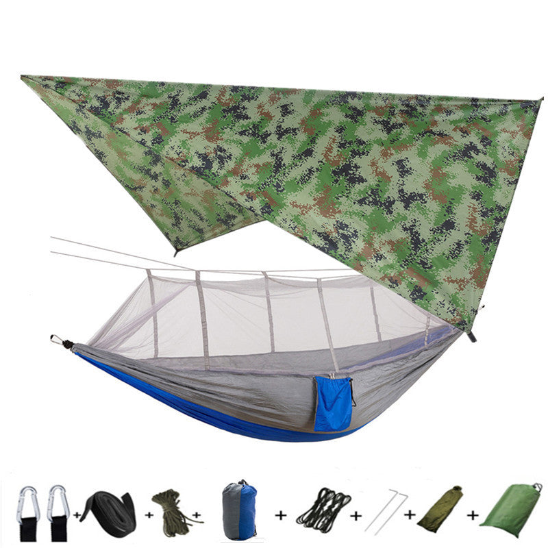 Double Parachute Hammock Mosquito Net - 210T Nylon Anti-Insects