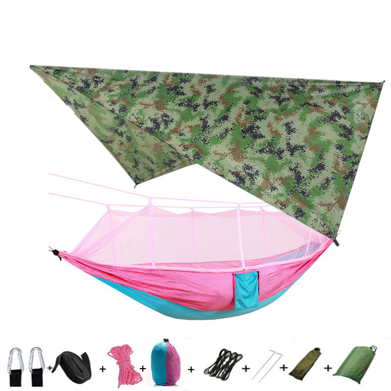 Double Parachute Hammock Mosquito Net - 210T Nylon Anti-Insects