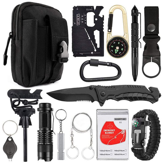 Camping Survival Multifunction Tool - Outdoor SOS Kit