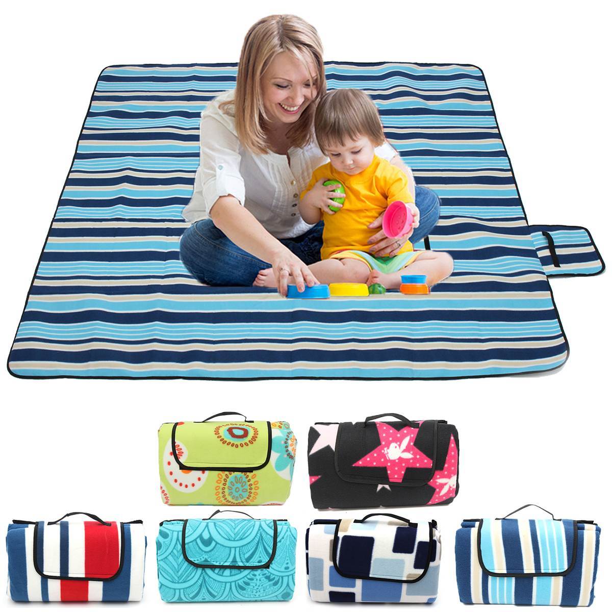 Thick Waterproof Camping Mat - Multi-Pattern Picnic and Tent