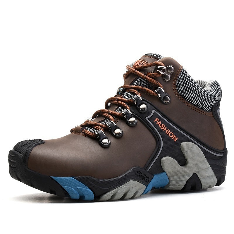 Men's High Top Non-Slip Outdoor Hiking Shoes 1050g