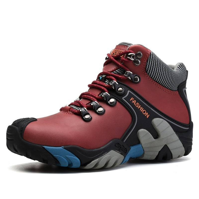 Men's High Top Non-Slip Outdoor Hiking Shoes 1050g