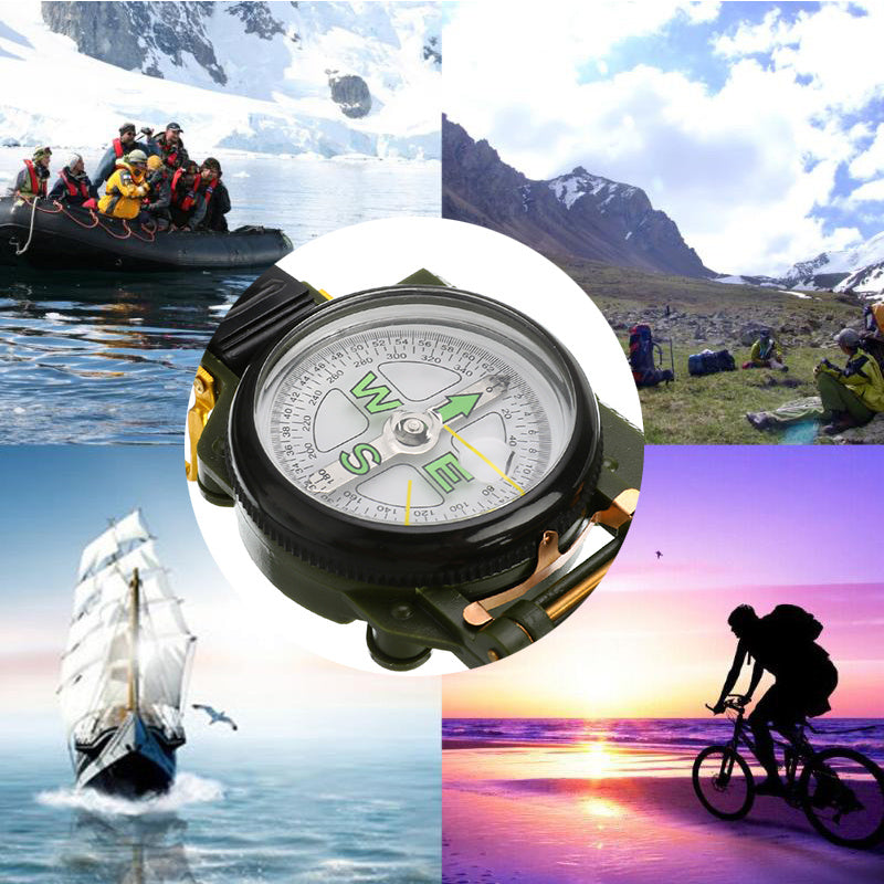 Outdoor Camping Compass, Carabiner, Portable