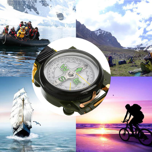 Outdoor Camping Compass, Carabiner, Portable