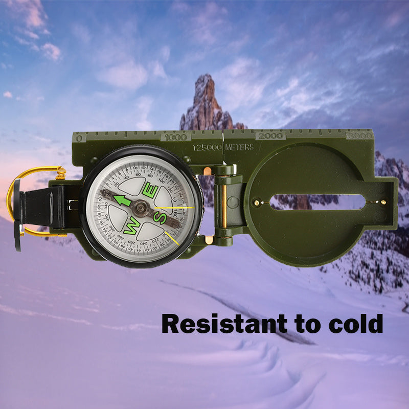 Outdoor Camping Compass, Carabiner, Portable