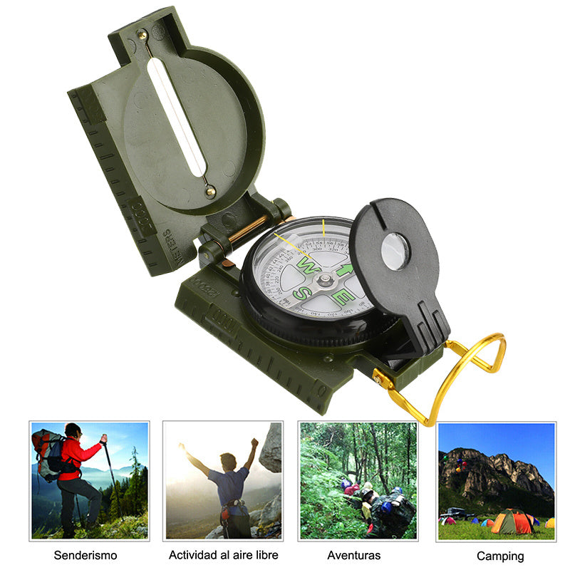 Outdoor Camping Compass, Carabiner, Portable