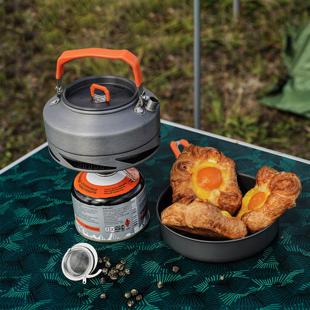 Alumina Camping Cookware Set 3 Pieces Portable