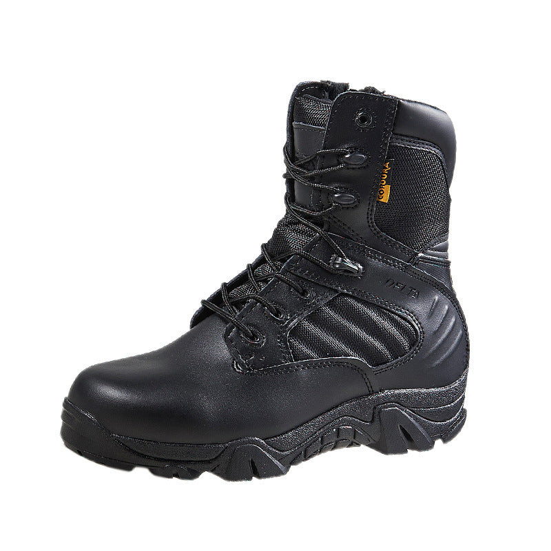 Delta Special Forces Tactical Boots Leather High 1010g