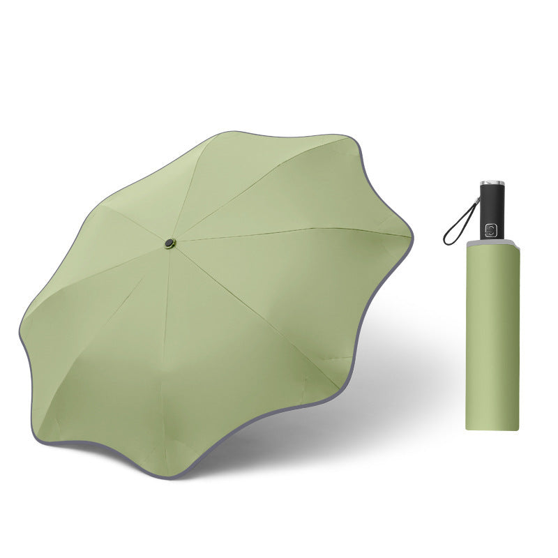 Automatic Transparent Luminous Umbrella - Curved Design LED