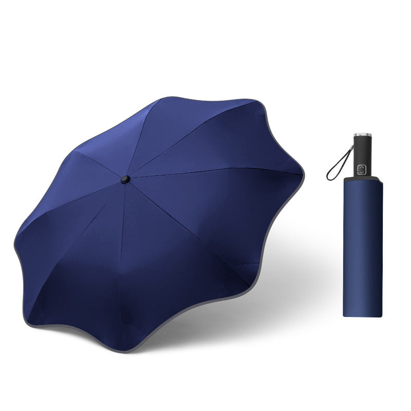 Automatic Transparent Luminous Umbrella - Curved Design LED