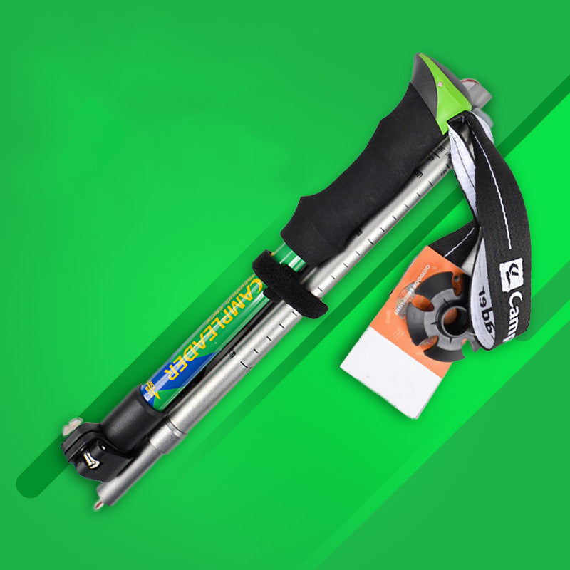 5 Section Folding Hiking Pole - Portable Aluminum 320g