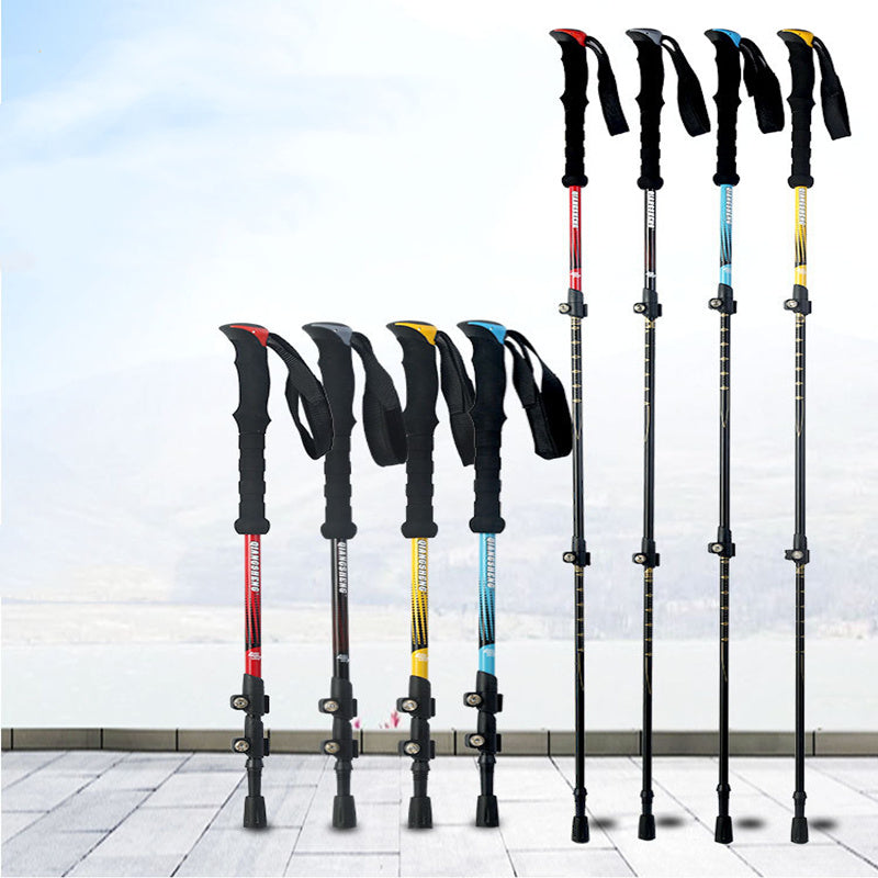 Telescopic Hiking Pole Straight Handle - 271g Aluminum