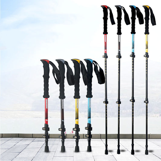 Telescopic Hiking Pole Straight Handle - 271g Aluminum