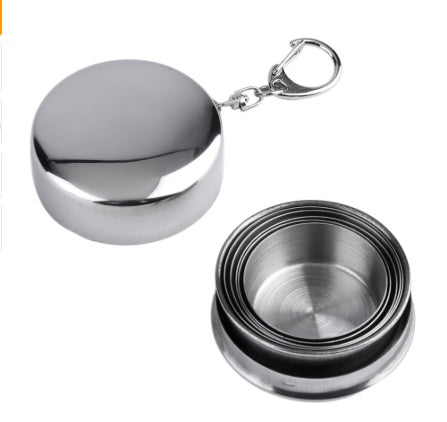 Stainless Steel Telescopic Collapsible Travel Cup