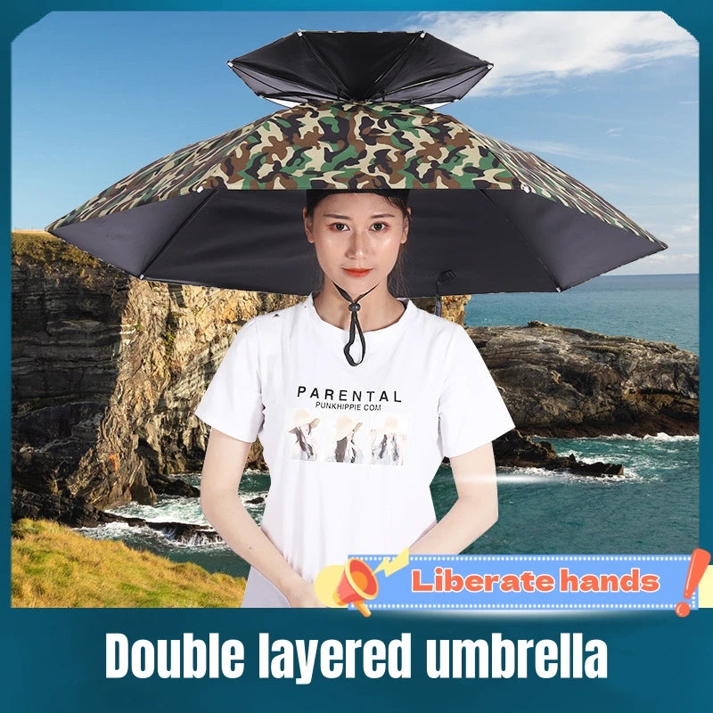 Portable Anti-UV Umbrella - Foldable Travel Camping