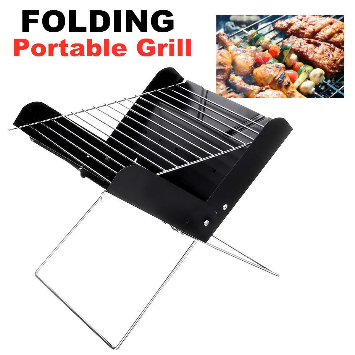 Portable Folding Barbecue Stainless Steel Compact 1.2kg