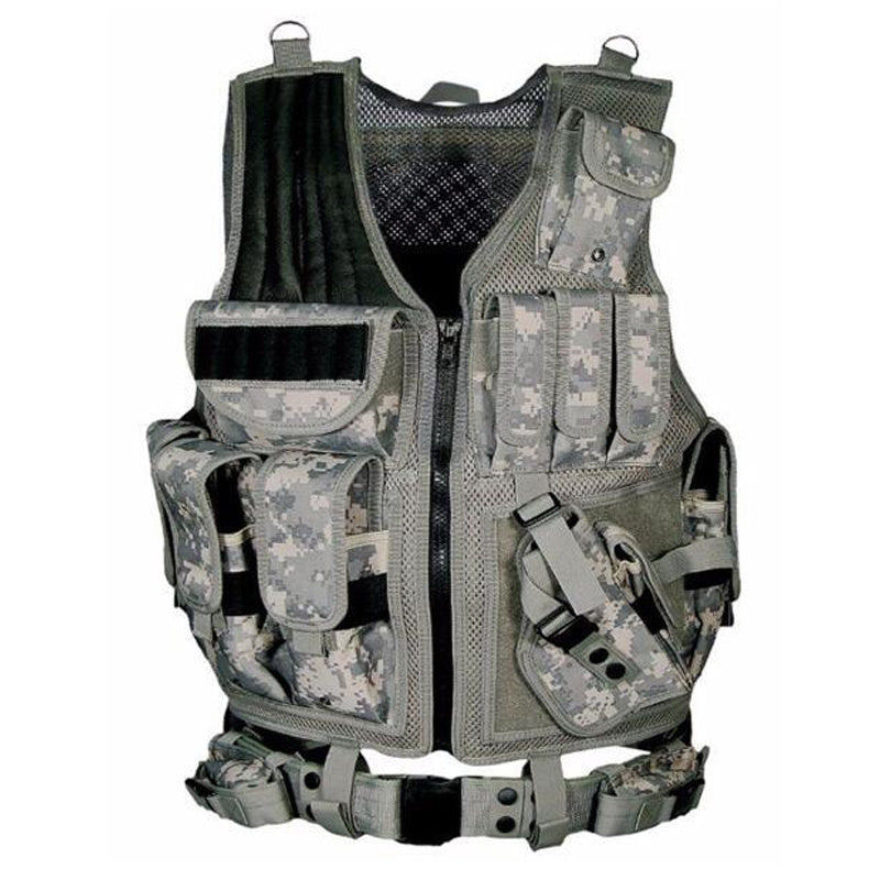 Military Tactical Molle Vest - Airsoft Combat 600D Polyester