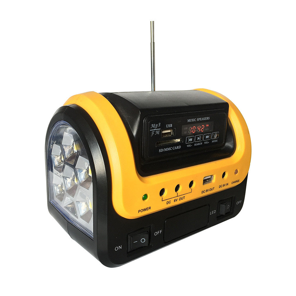 5W Portable Solar Lighting Kit | Bluetooth Radio &amp; 5000mAh Power Bank