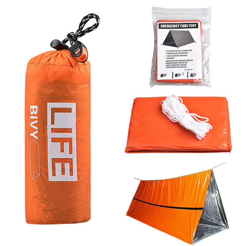 Single 1 Layer Warm Tent - Ultra-Lightweight PE Aluminum Film 268g