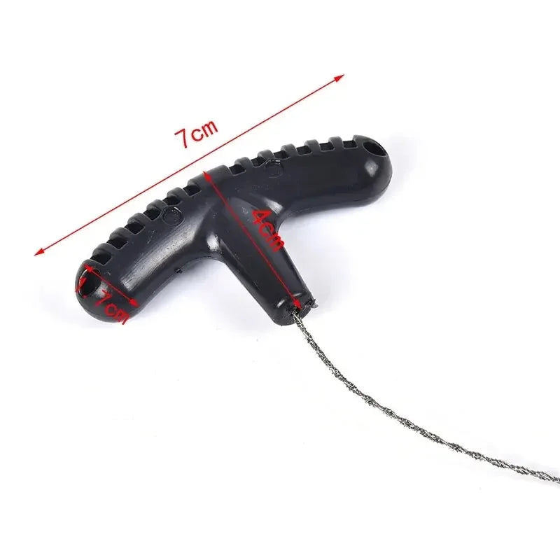 Survival Steel Wire Saw - Ultra-Lightweight Manual Chainsaw 72cm