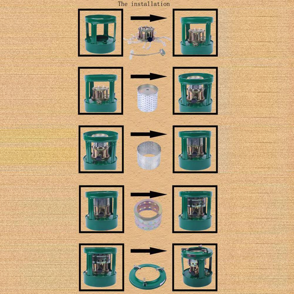 Camping Kerosene Stove 8 Lamps Integrated 5-8 People
