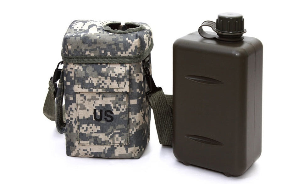 2L PVC Water Bottle Large Capacity - Hiking Travel Long Excursions
