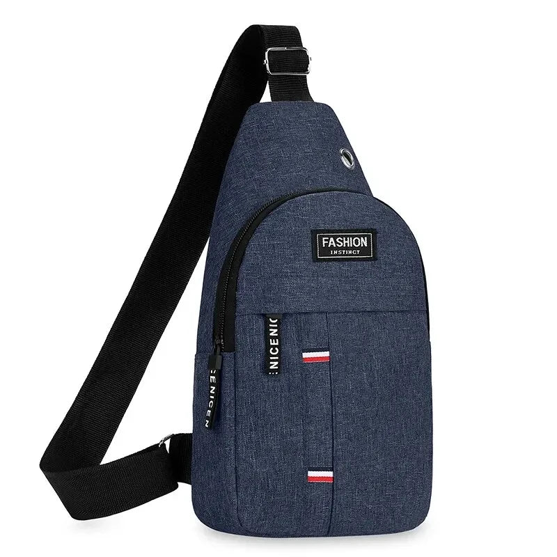 Men's Fashion Lightweight Minimalist Shoulder Bag Large Capacity Casual Sports Crossbody Bag