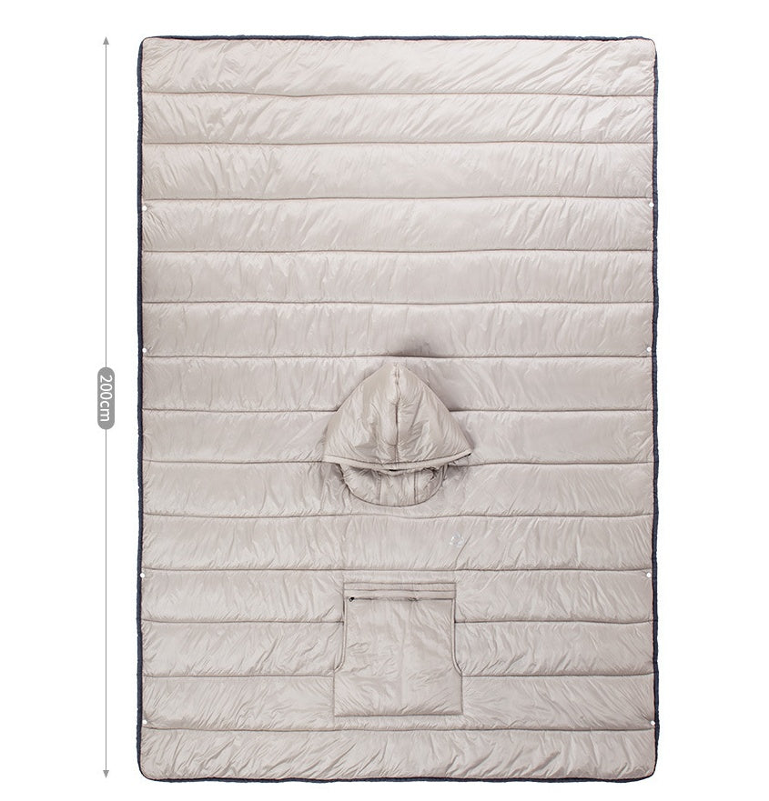 Portable Nylon Camping Cape - Ultra-Light Travel Blanket 800g
