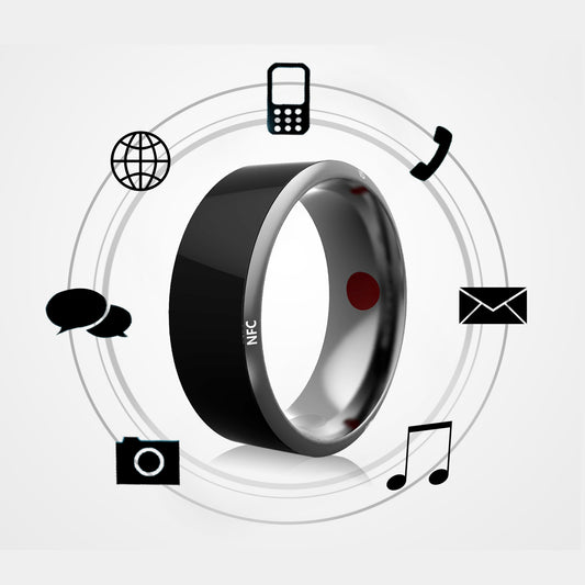 Black high-tech multifunctional connected ring