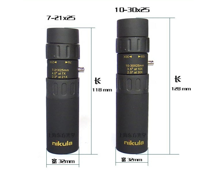 Nicholas 10-30x25 Telescope - Portable Variable Zoom