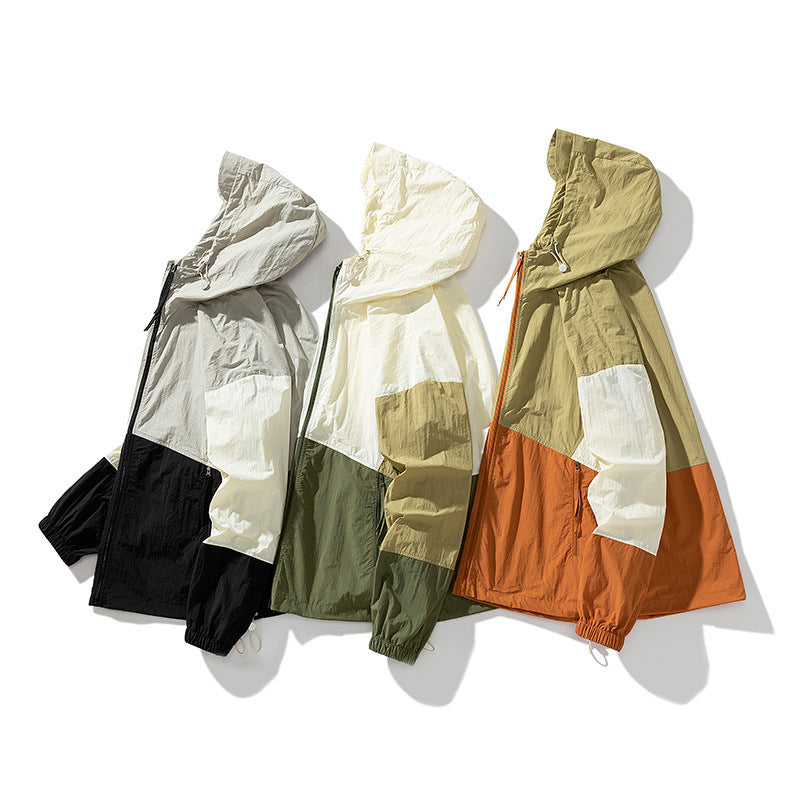Men's Nylon Anti-UV Coat - Outdoor Sun Protection 560g S-3XL