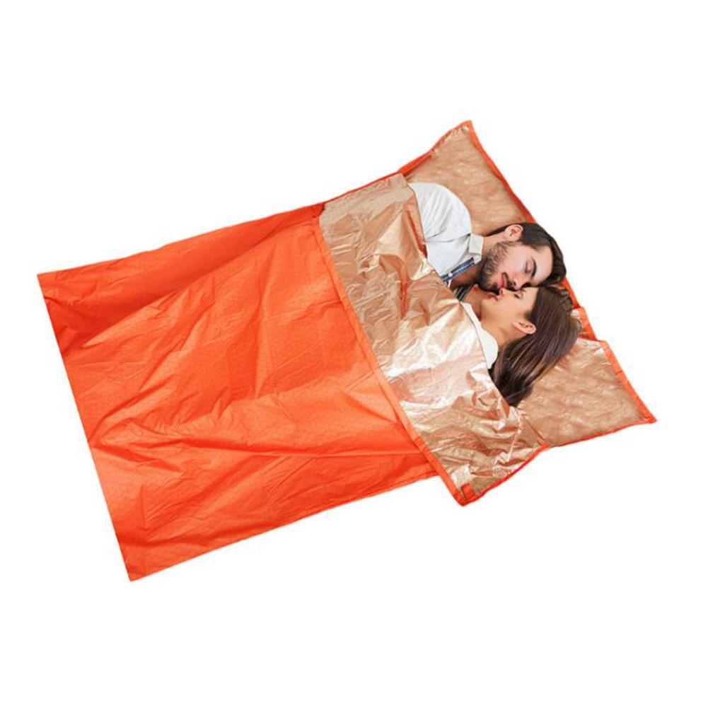 Reflective Insulated Sleeping Bag - 15D Nylon Silver Ultralight 281g