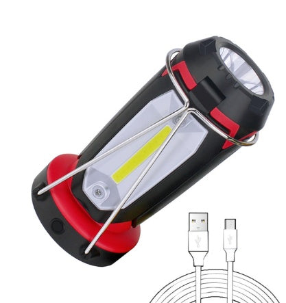 Multifunction USB COB LED Lamp - Car Camping Hook 337g
