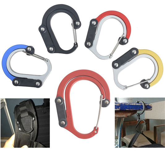 3-in-1 Hybrid Rotating Carabiner - Multi-Function Clip 18kg