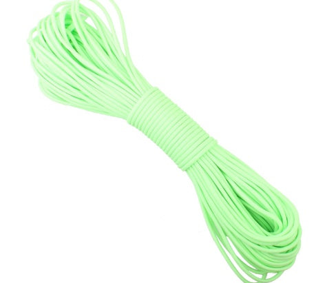 Phosphorescent Paracord 7.5m - Luminous Survival Rope 250kg