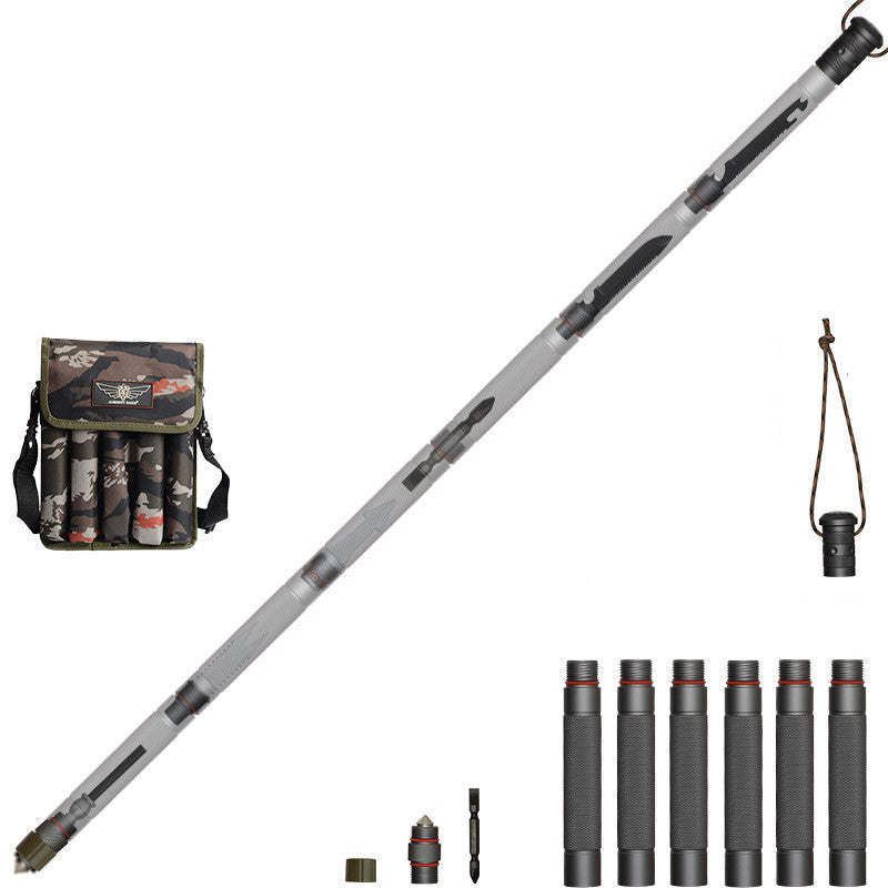 Hiking Pole Straight Handle 4 Sections - Robust 1145g