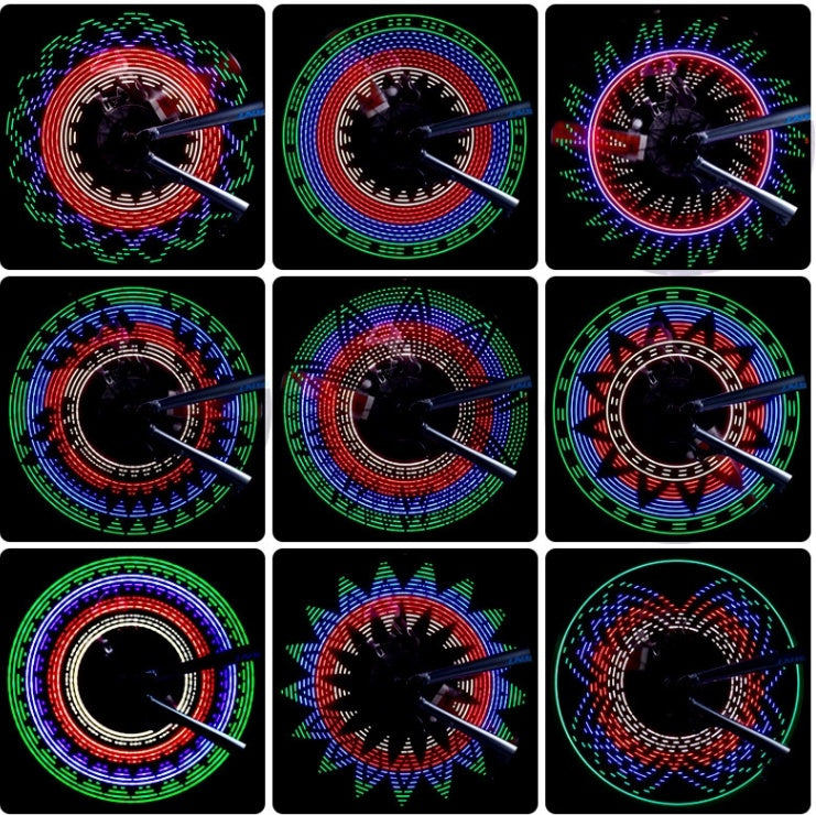 LED Bicycle Rim Lights 32 Patterns - Waterproof Lighting Strip Light