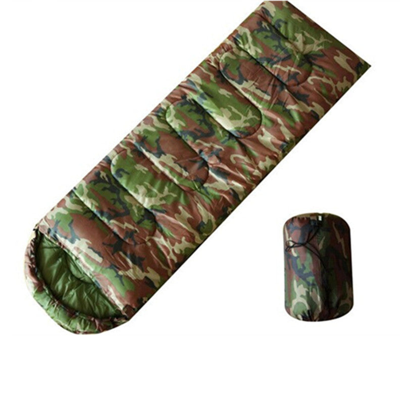 Emergency Camouflage Sleeping Bag - 170T Polyester (180+30)x75cm