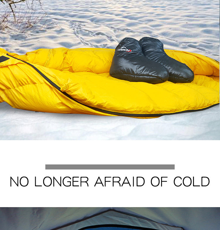 Kamperbox Camping Boots Socks AQ3 120g Down Slippers