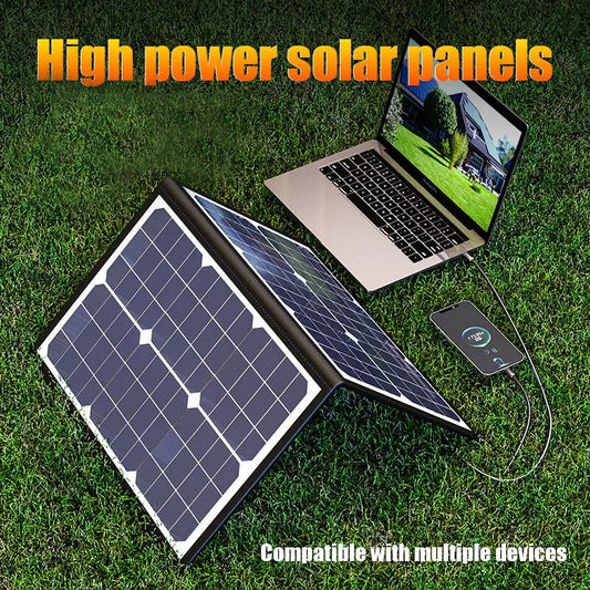 40W Portable Solar Panel - Foldable Camping Charger