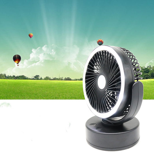 2-in-1 LED Tent Fan - Portable Camping Lighting 405g