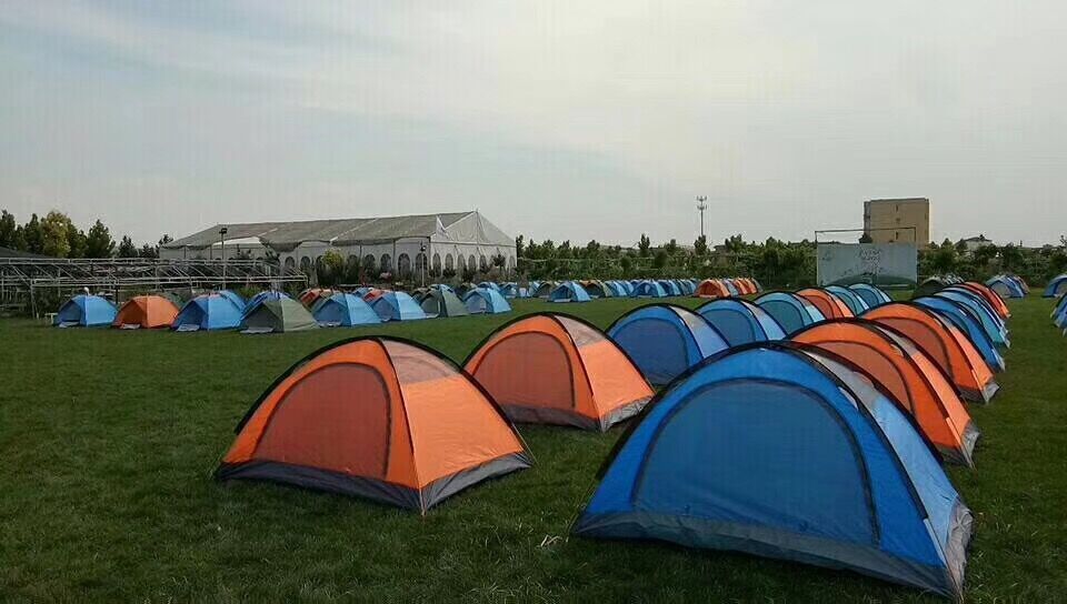 Waterproof Double Layer 2 Person Tent - Ultra-Resistant Aluminum Poles