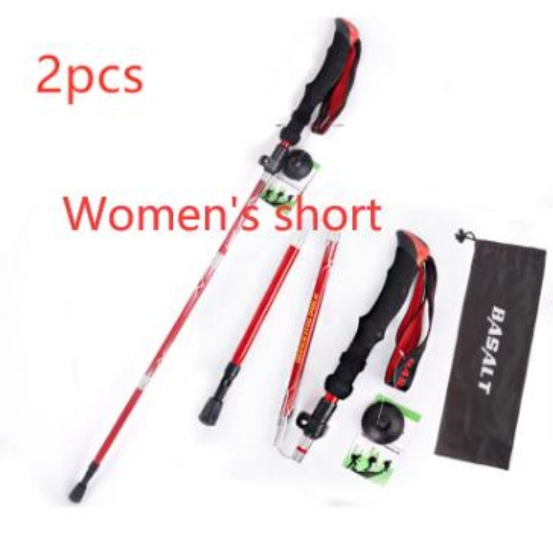 Besot 5 Section Folding Hiking Pole - External Lock 660g