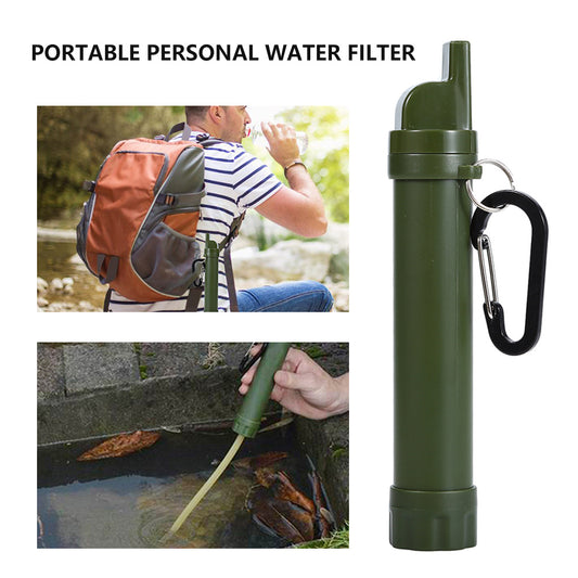 Ultra-Portable Survival Water Filter 1500L - Purification Bushcraft Expedition 93g