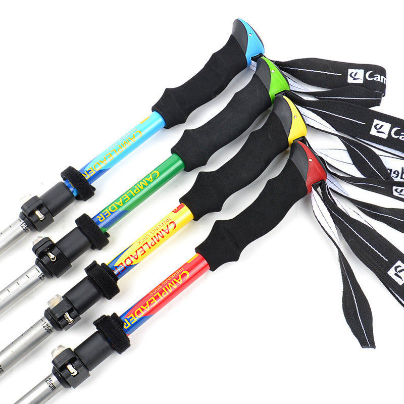 5 Section Folding Hiking Pole - Portable Aluminum 320g